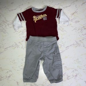 Carters Little Brother Outfit Size 6 Months